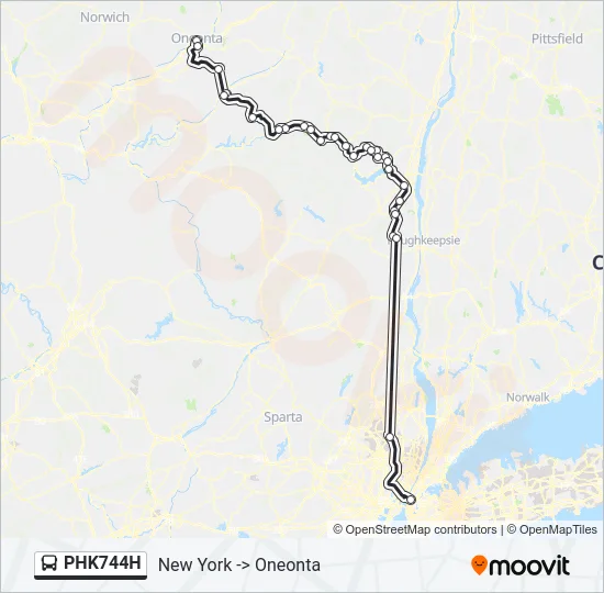 PHK744H Bus Line Map