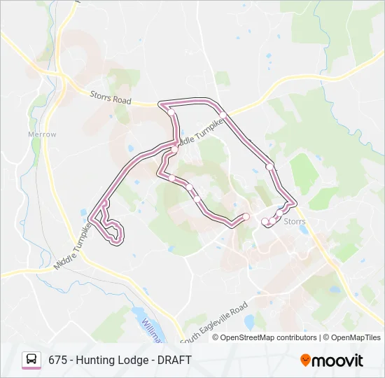 675 - HUNTING LODGE - DRAFT Bus Line Map