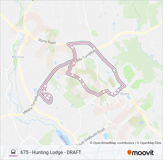 675 - HUNTING LODGE - DRAFT Bus Line Map