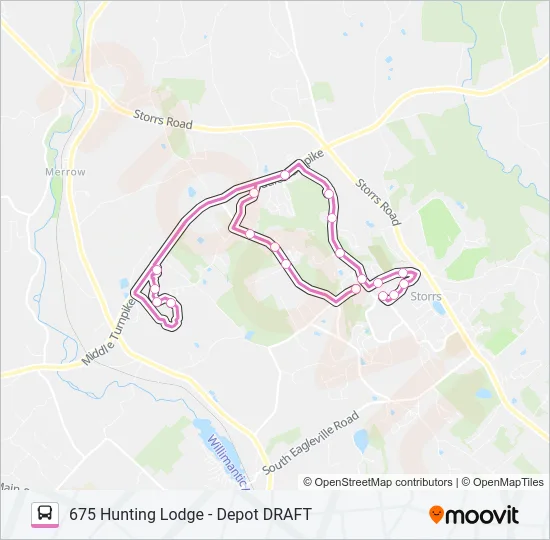 675 HUNTING LODGE - DEPOT DRAFT Bus Line Map