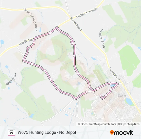 675 Bus Line Map