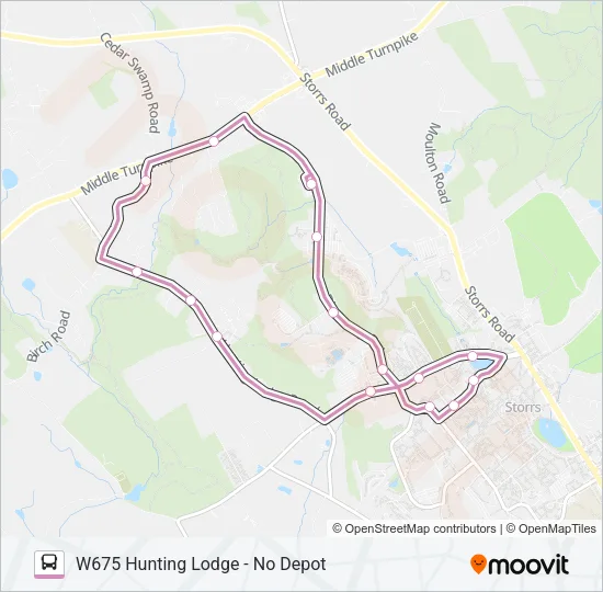 675 Bus Line Map