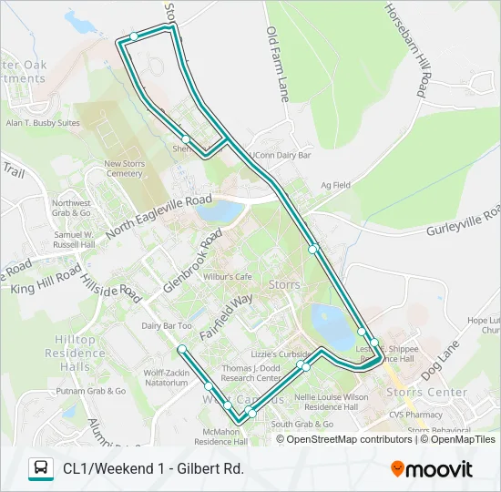 CL1 Bus Line Map