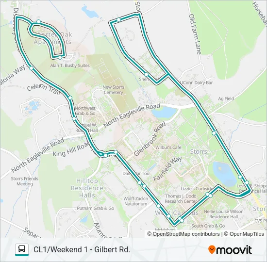 CL1 Bus Line Map