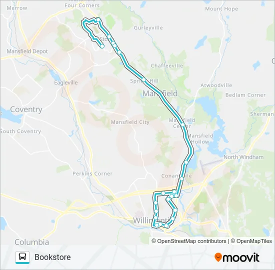 674D Bus Line Map