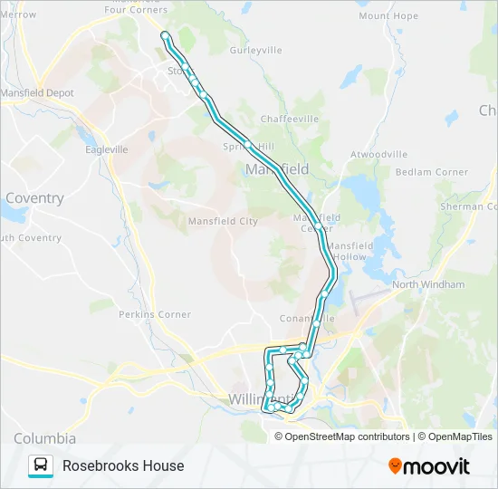 674D Bus Line Map