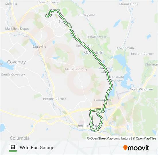 674E Bus Line Map