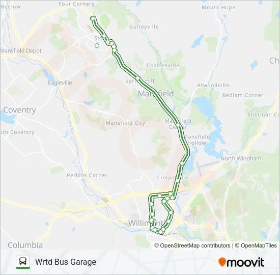 674E Bus Line Map
