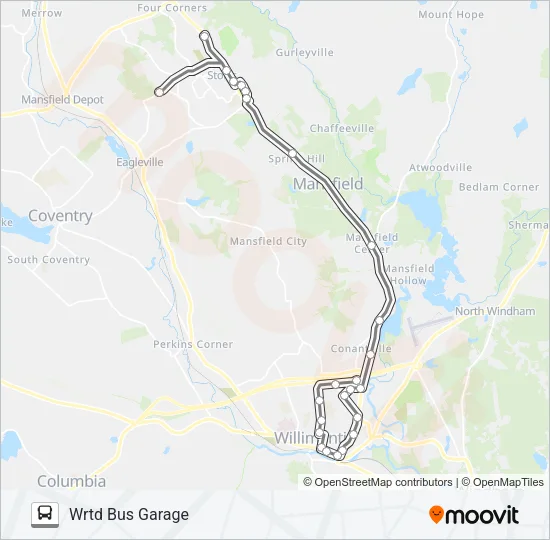 674E Bus Line Map