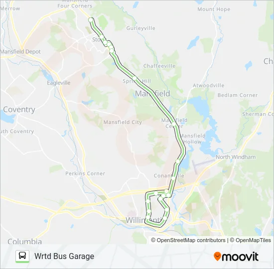 Z 674E PURPLE CLOSING - VALLEY ST. DETOUR Bus Line Map