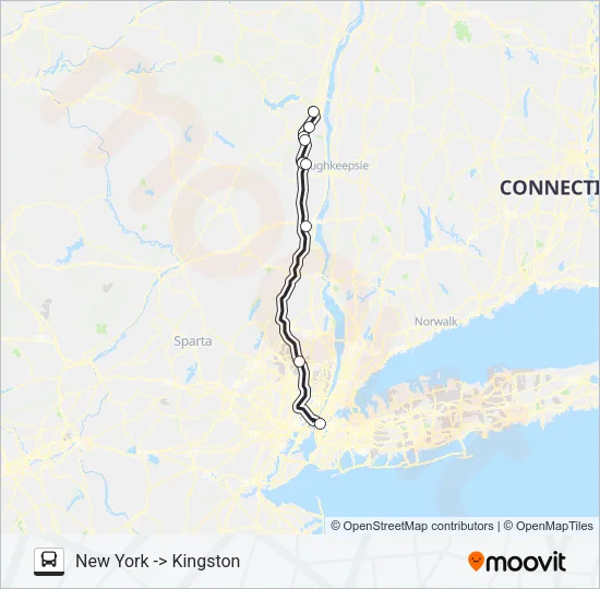 PINE HILL TRAILWAYS 755 Bus Line Map