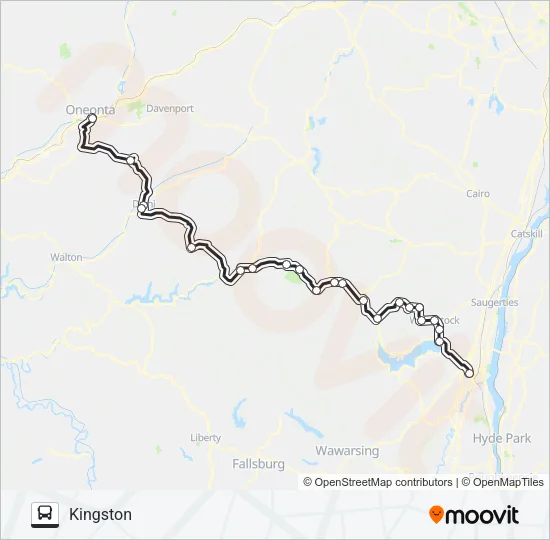 PINE HILL TRAILWAYS 775 Bus Line Map