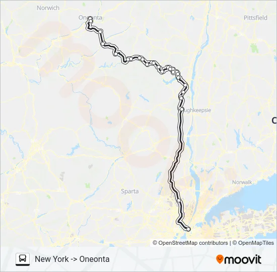 PINE HILL TRAILWAYS 702 Bus Line Map