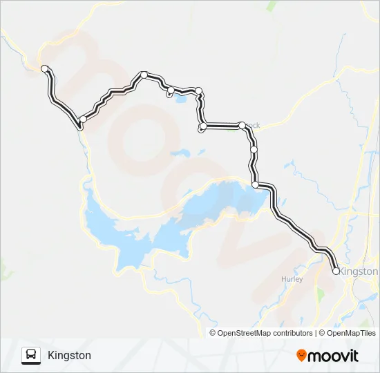 PINE HILL TRAILWAYS 757 Bus Line Map