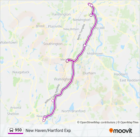 950 Bus Line Map