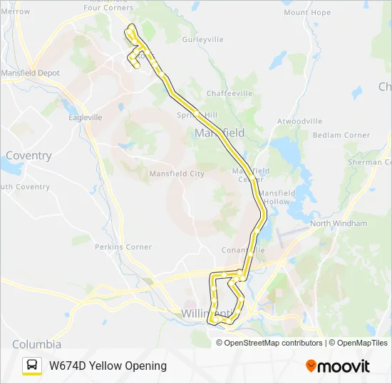 674D Bus Line Map