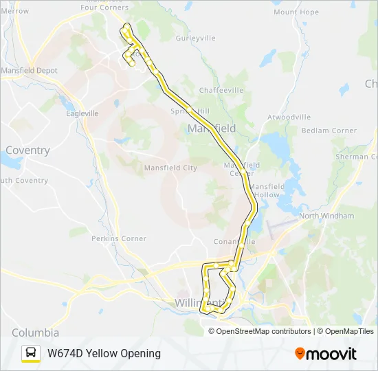 674D Bus Line Map