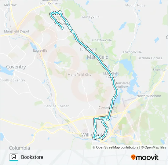 674D Bus Line Map