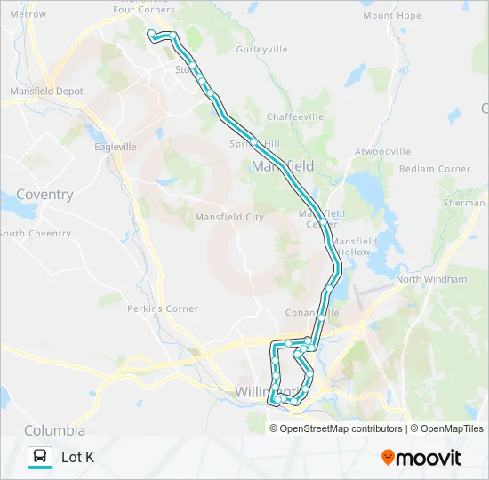 674D Bus Line Map