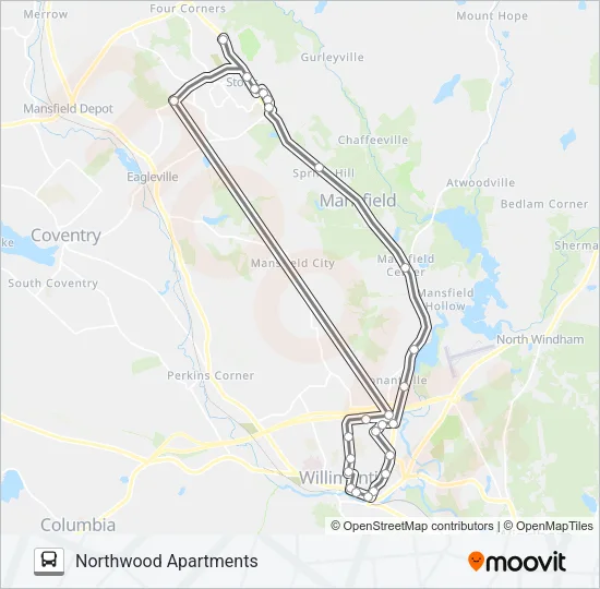 674E Bus Line Map