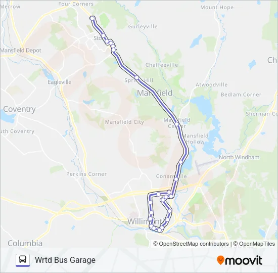 674E Bus Line Map