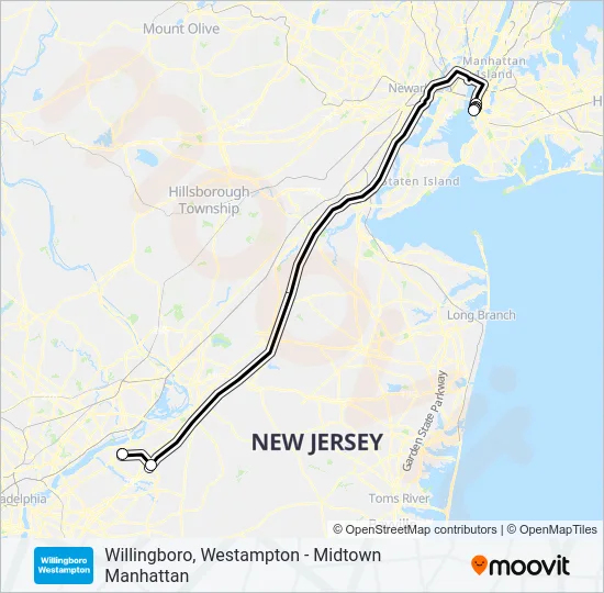 720 Bus Line Map