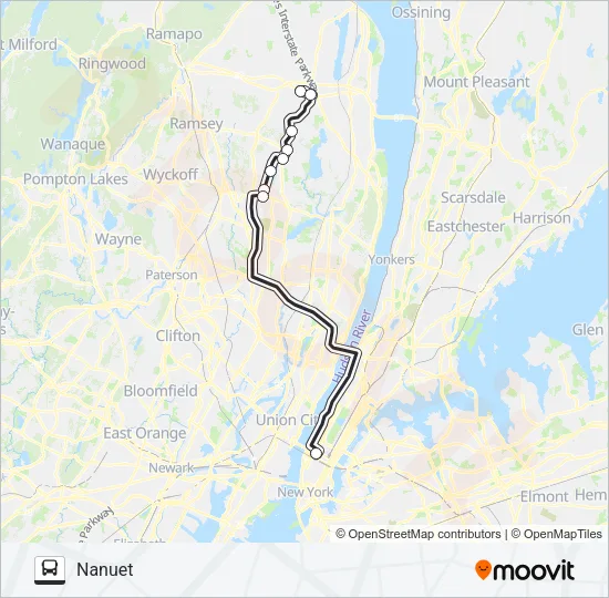ROCKLAND COACHES Bus Line Map