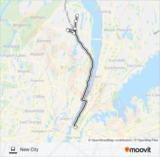 ROCKLAND COACHES Bus Line Map