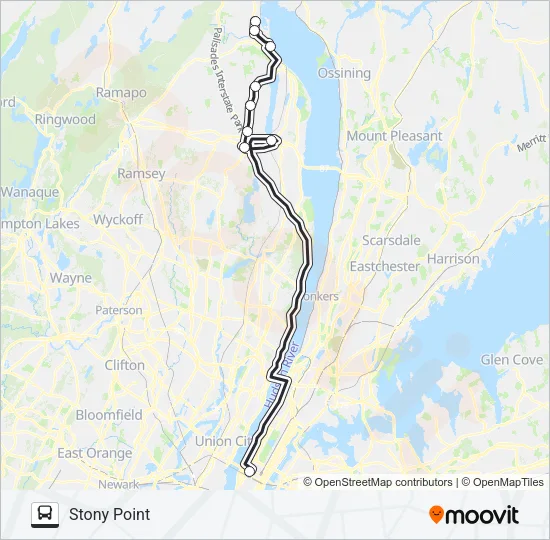 ROCKLAND COACHES Bus Line Map