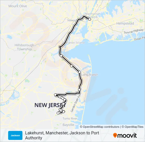 410 Bus Line Map