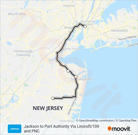 406 Bus Line Map
