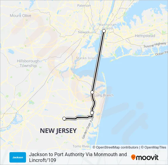406 Bus Line Map