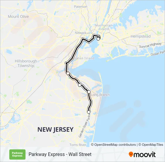 314 Bus Line Map