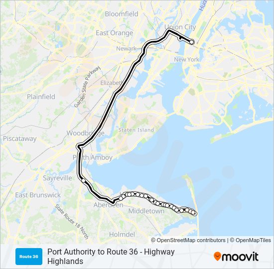 602 Route: Schedules, Stops & Maps - Port Authority to Route 36 ...