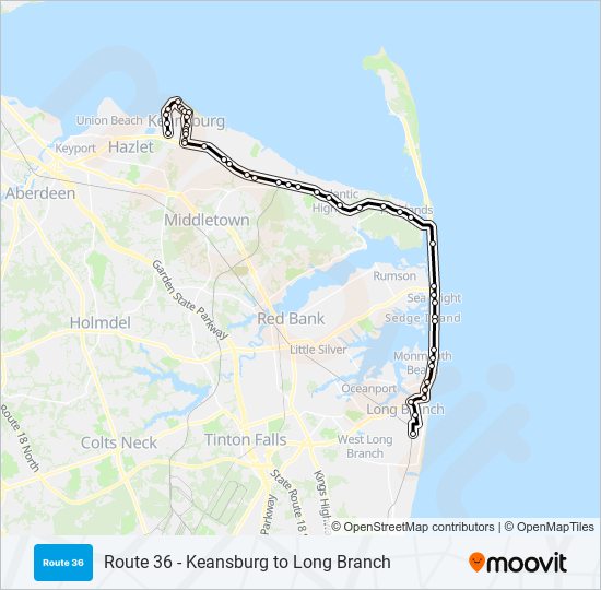 602 bus Line Map