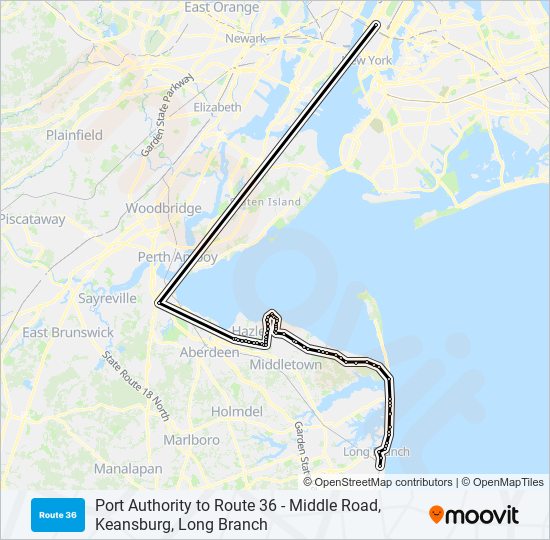 602 Route: Schedules, Stops & Maps - Port Authority to Route 36 ...