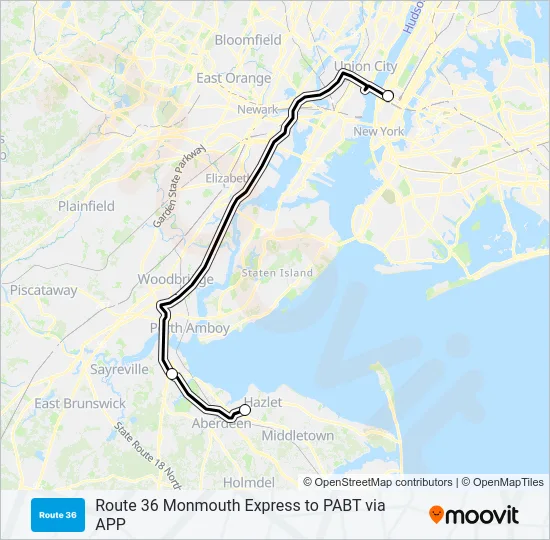 602 Bus Line Map