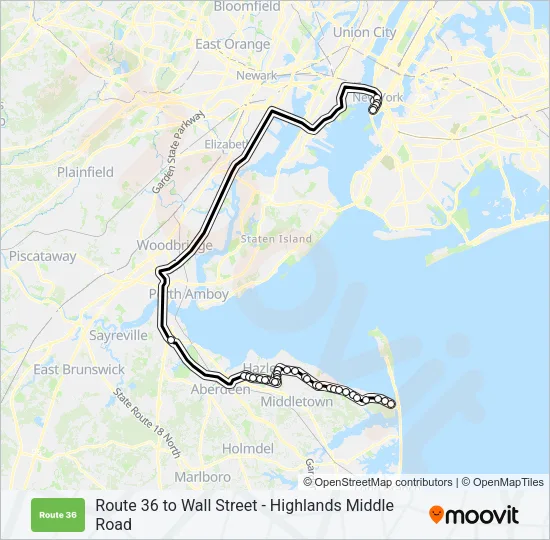604 Bus Line Map