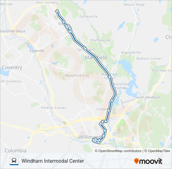 (LOOP) 1 Bus Line Map