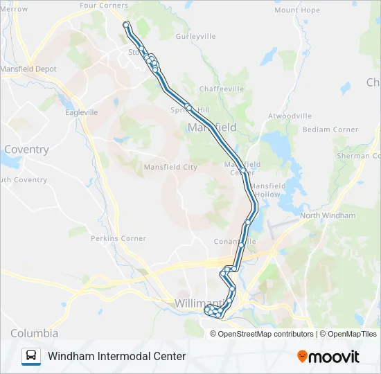 (LOOP) 1 Bus Line Map