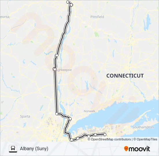 ADIRONDACK TRAILWAYS 419H Bus Line Map