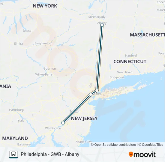 GREYHOUND US0236 Bus Line Map
