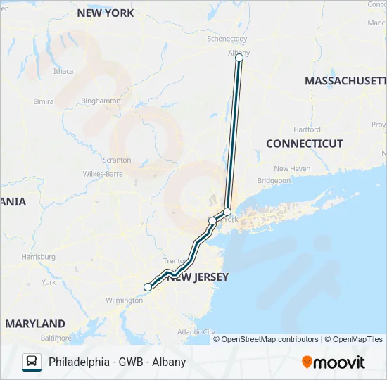 GREYHOUND US0236 Bus Line Map
