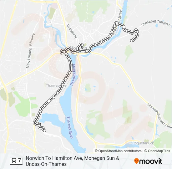 7 Bus Line Map