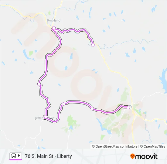 E Bus Line Map