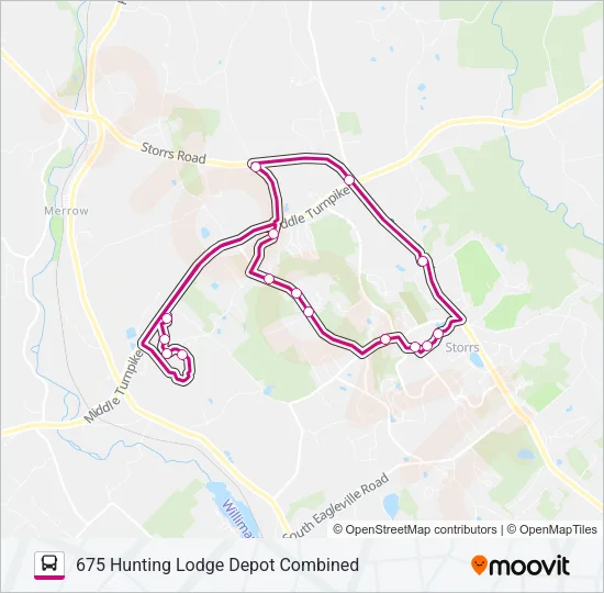 675 Bus Line Map