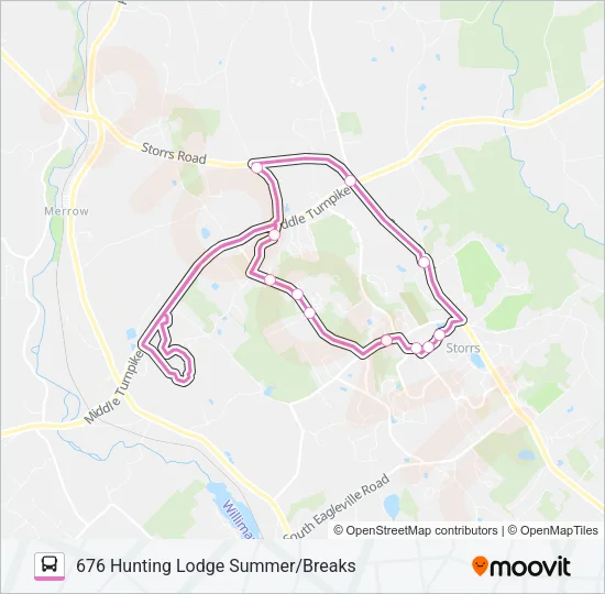 676 Bus Line Map