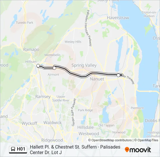 H01 Bus Line Map