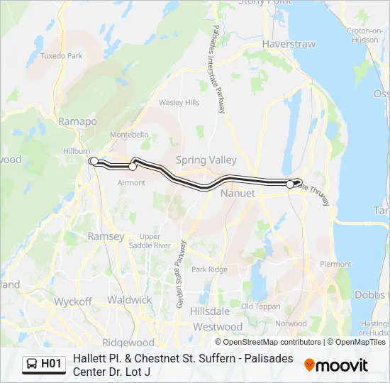 H01 Bus Line Map