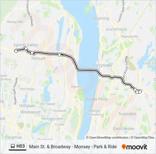 H03 Bus Line Map